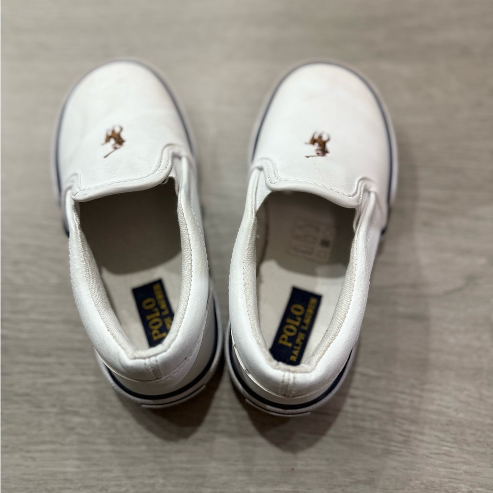 Polo by Ralph Lauren Kids White Slip-On Sneakers